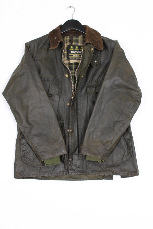 Rare Vintage 80s Barbour A100 Bedale Olive Waxed Cotton 4-Pocket