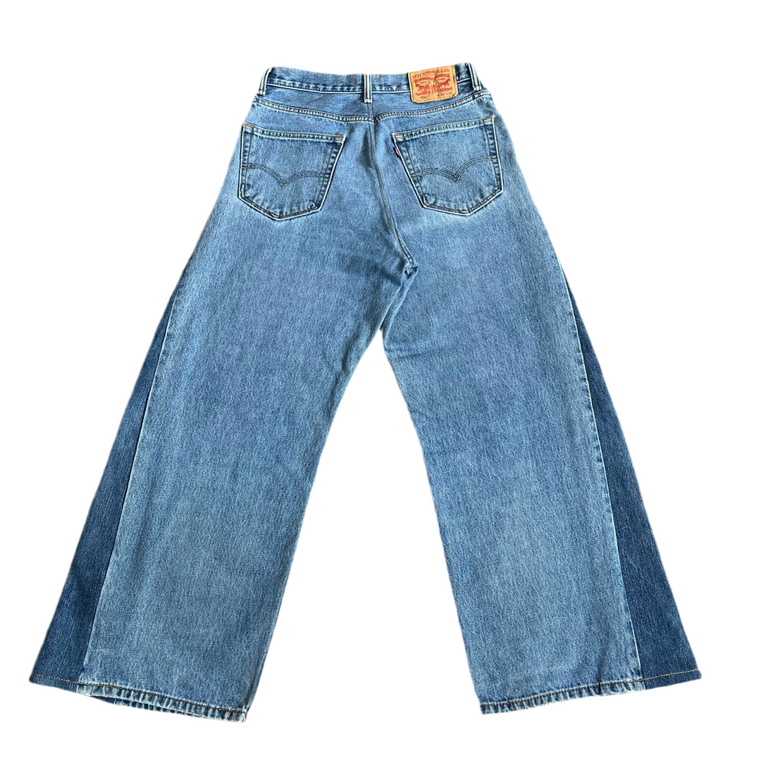 Velier. Re/Work Pale Wash Denim Wide Leg Jeans - W32