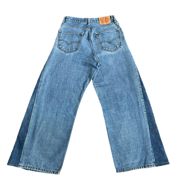 Velier. Re/Work Pale Wash Denim Wide Leg Jeans - W32