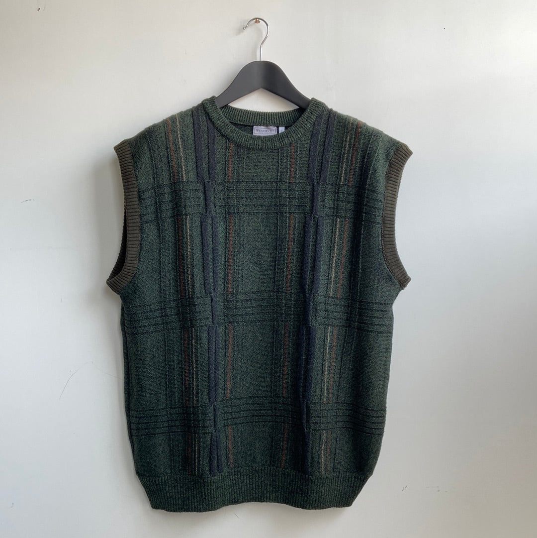 Knitted tank with pattern - XL