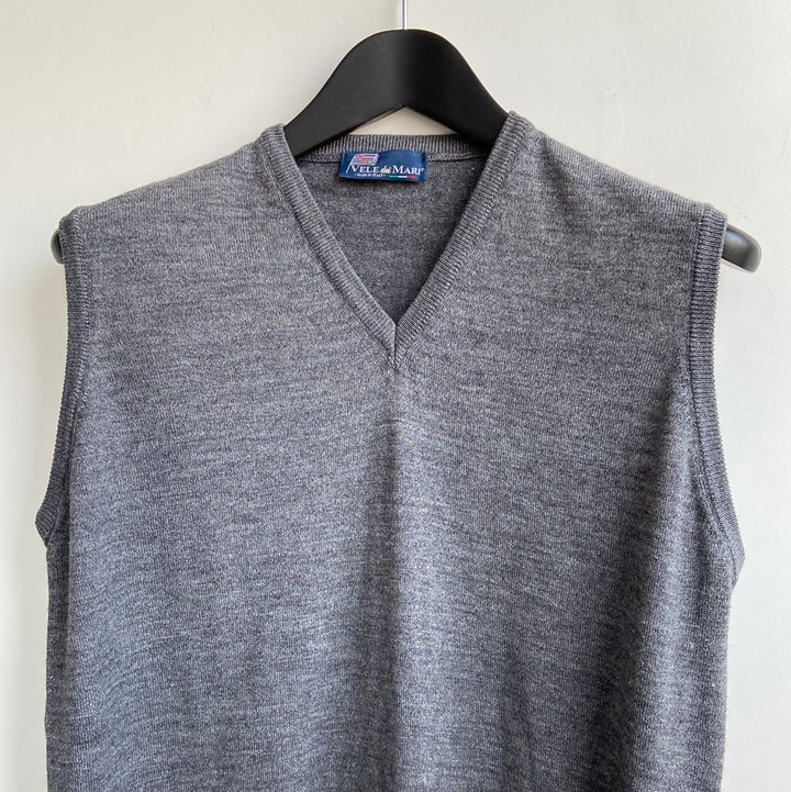knitted fine wool blend tank - XL