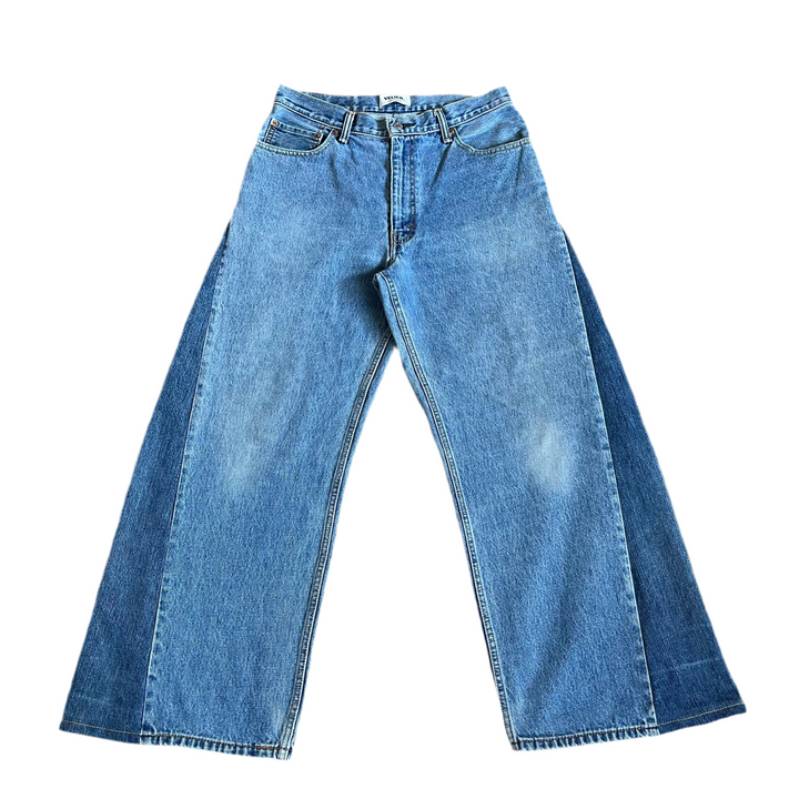 Velier. Re/Work Pale Wash Denim Wide Leg Jeans - W32