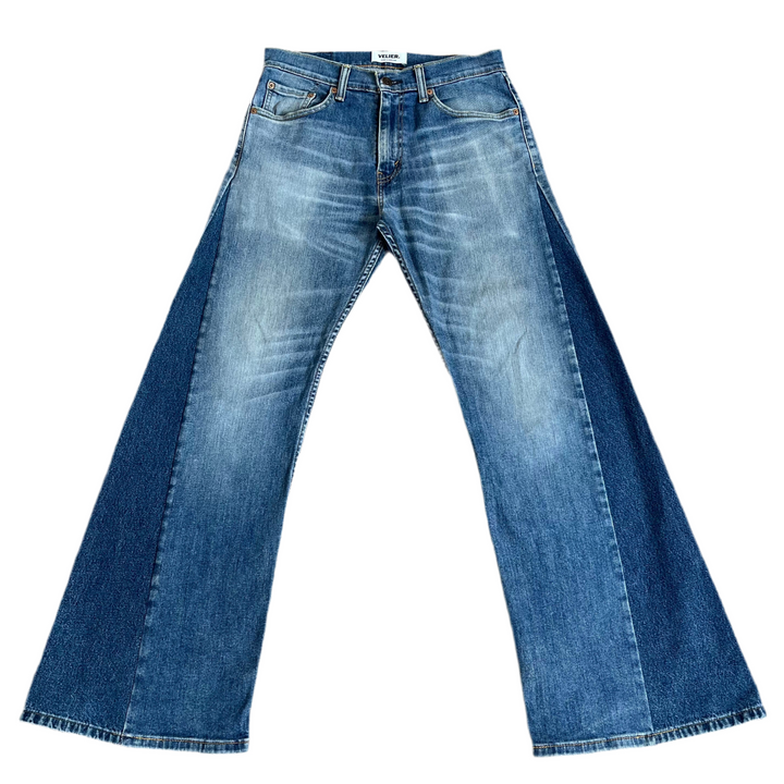 Velier. Re/Work Pale Wash Denim Wide Leg Jeans - W30