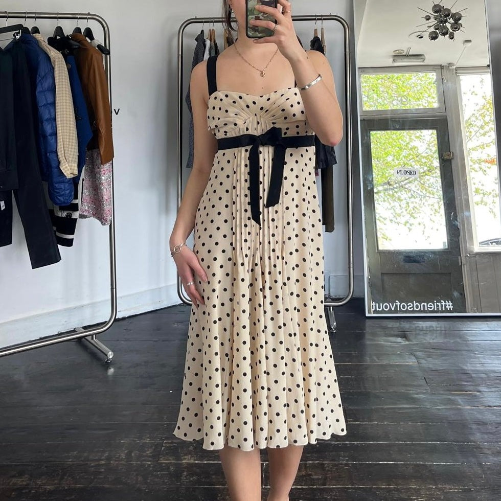 Max mara polka dot dress hotsell