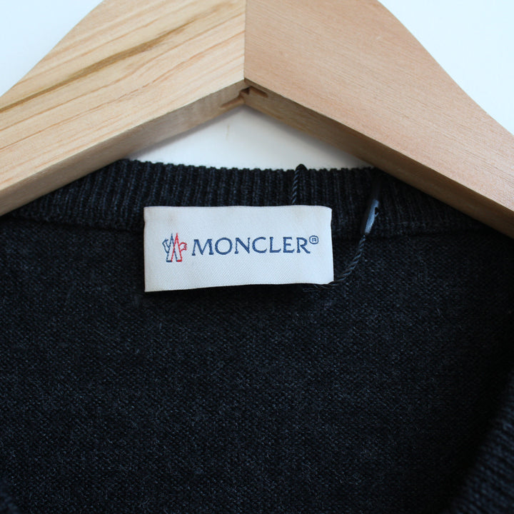 Moncler grey pure wool twin set - S