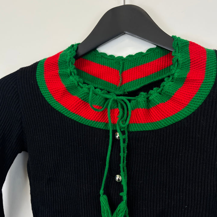 Black Austrian knit cardigan - S