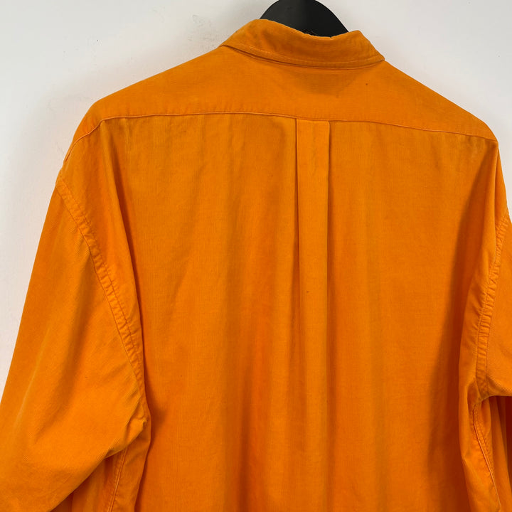 YSL Orange baby cord shirt - XL