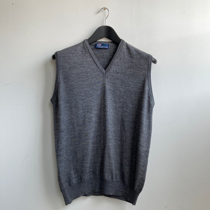 knitted fine wool blend tank - XL