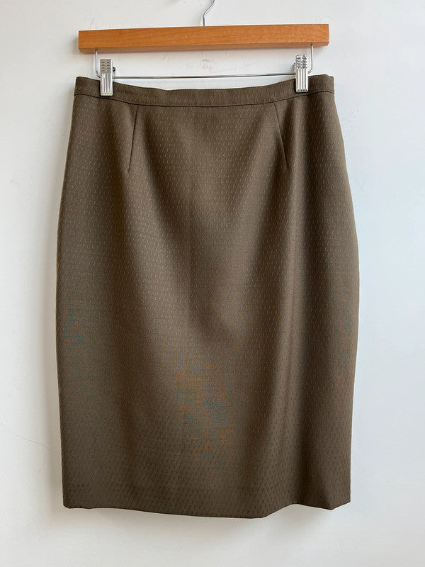 Max Mara khaki smart pencil skirt, medium