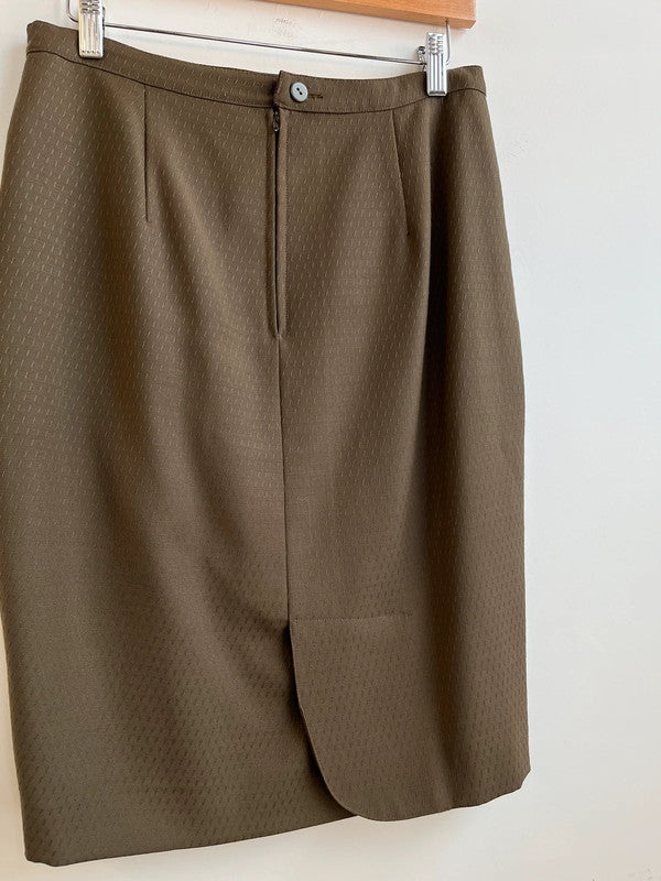 Max Mara khaki smart pencil skirt, medium