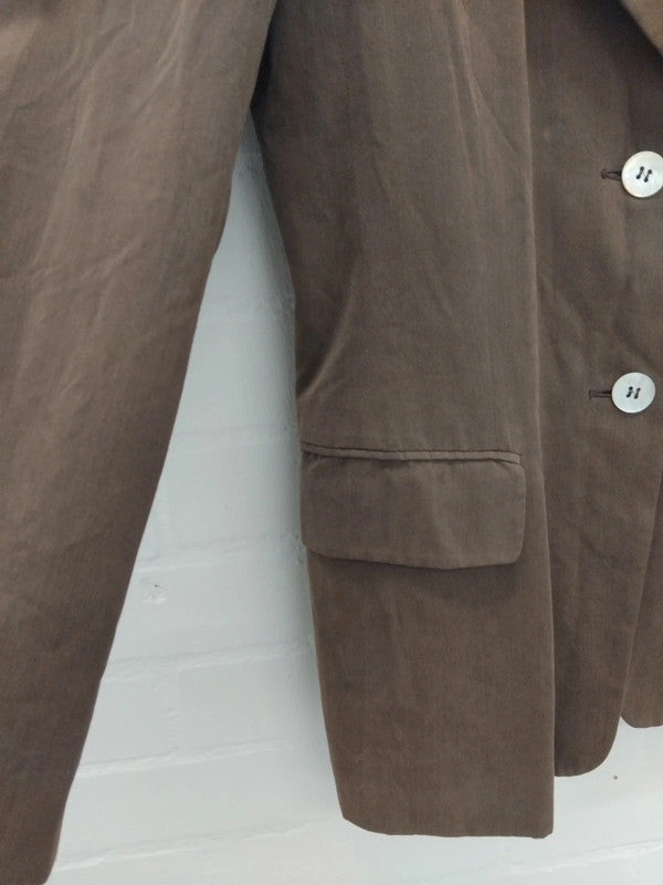Vintage Max and Co Classics Single Breasted Brown Blazer, Size UK 12