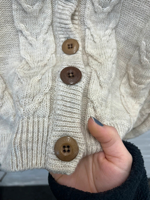 Off white cable knit vintage best top, XL