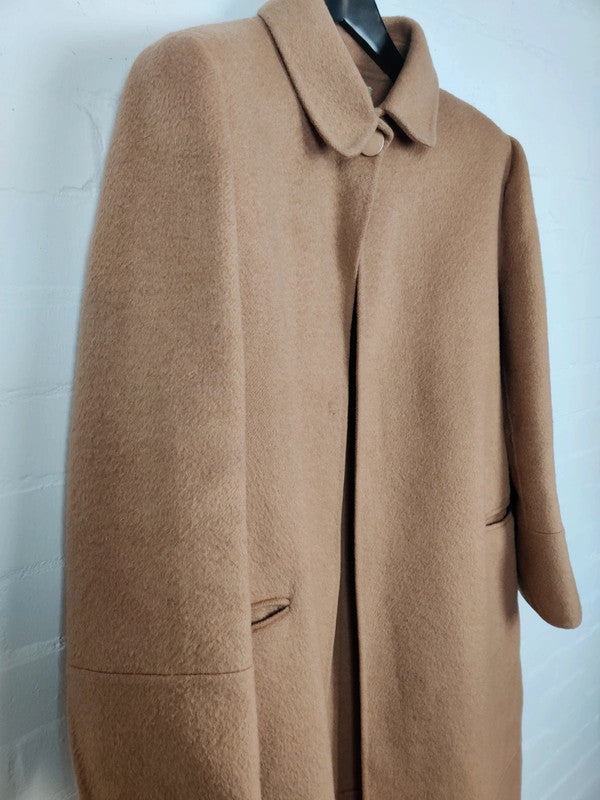 Vintage Mila Schon Camel Cape Coat Wool Cashmere