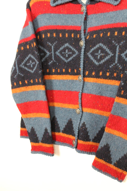 Vintage Nomadic Traders Aztec Wool cardigan - Medium