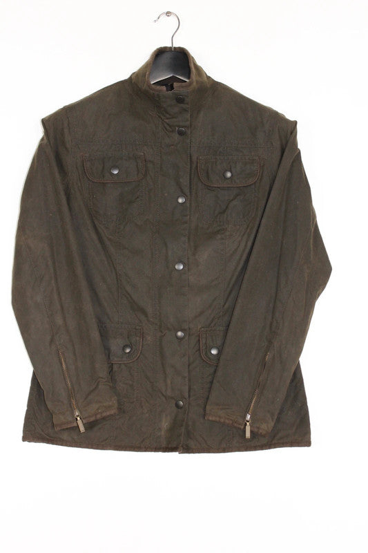 Women's Barbour Utility Wax Jacket Green Khaki UK10