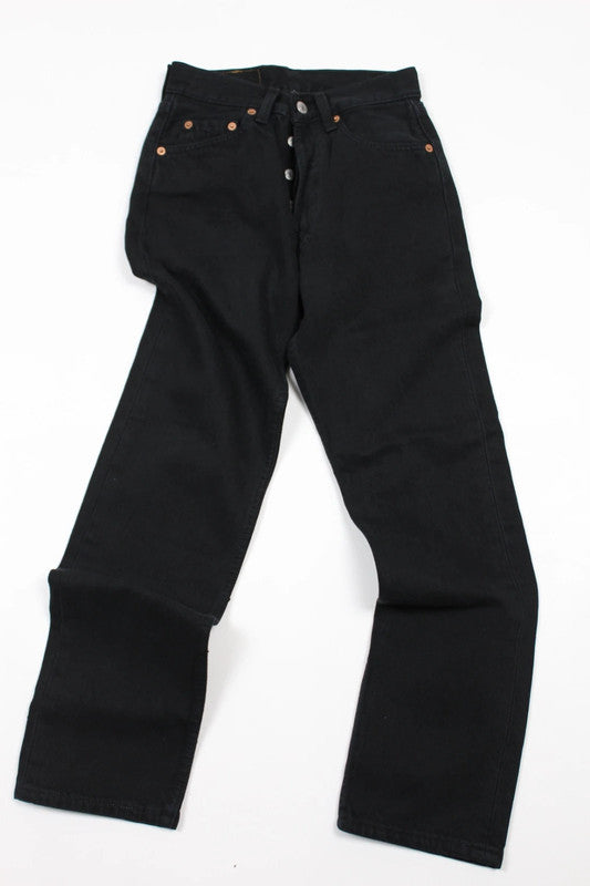Vintage Levi's 501s Black Jeans W26 L28 – Deadstock