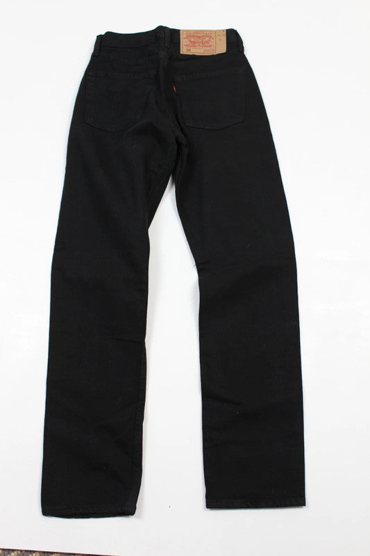 Vintage Levi's 501s Black Jeans W26 L30 – Deadstock