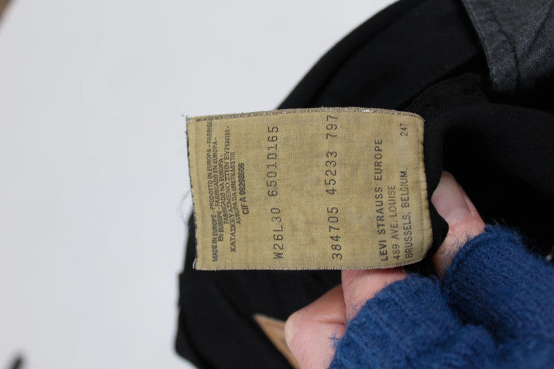 Vintage Levi's 501s Black Jeans W26 L30 – Deadstock