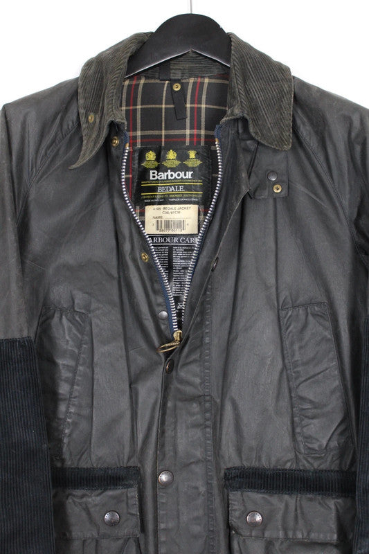Vintage Barbour x Paul Smith Rework Navy Waxed Cotton Bedale Jacket Medium