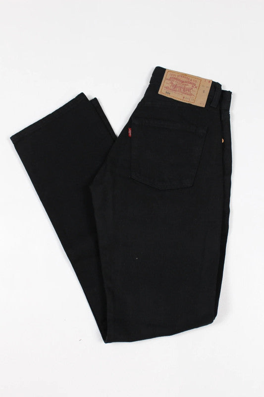 Vintage Levi's 501s Black Jeans W26 L32 – Deadstock