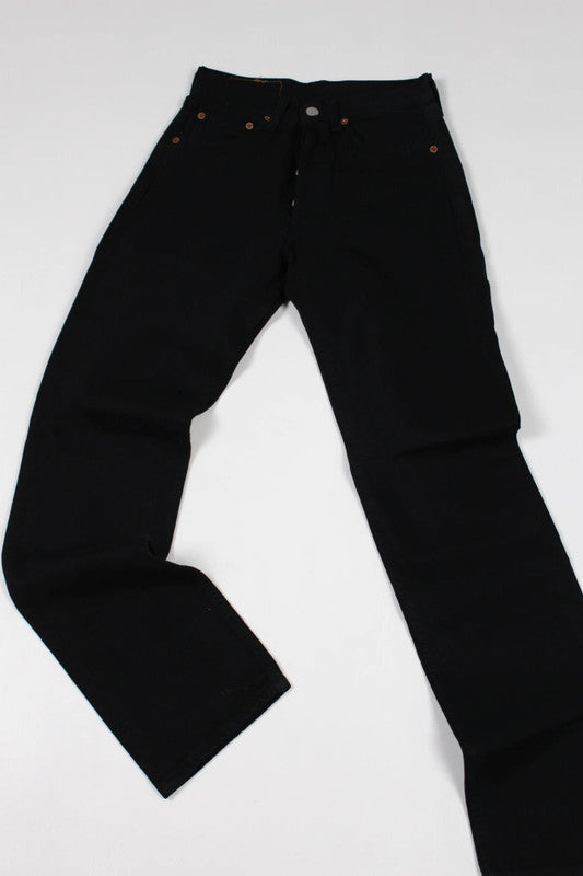 Vintage Levi's 501s Black Jeans W26 L32 – Deadstock