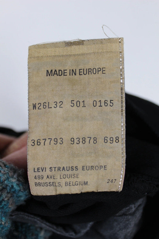 Vintage Levi's 501s Black Jeans W26 L32 – Deadstock