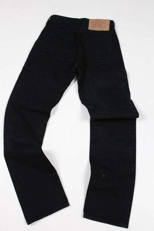 Vintage Levi's 501s Black Jeans W26 L32 – Deadstock