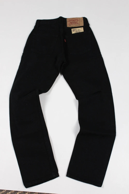Vintage Levi's 501s Black Jeans W26 L30 – Deadstock with Tag