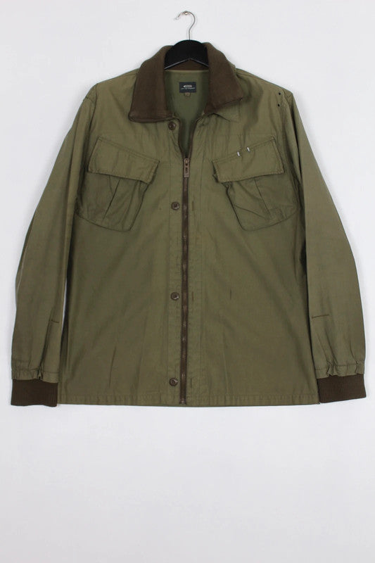 Vintage G-Star Raw Military-Style Green Utility Field Jacket XL