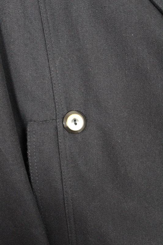 Vintage 80s 90s Marella Navy Double-Breasted Oversized Wool Blazer Large