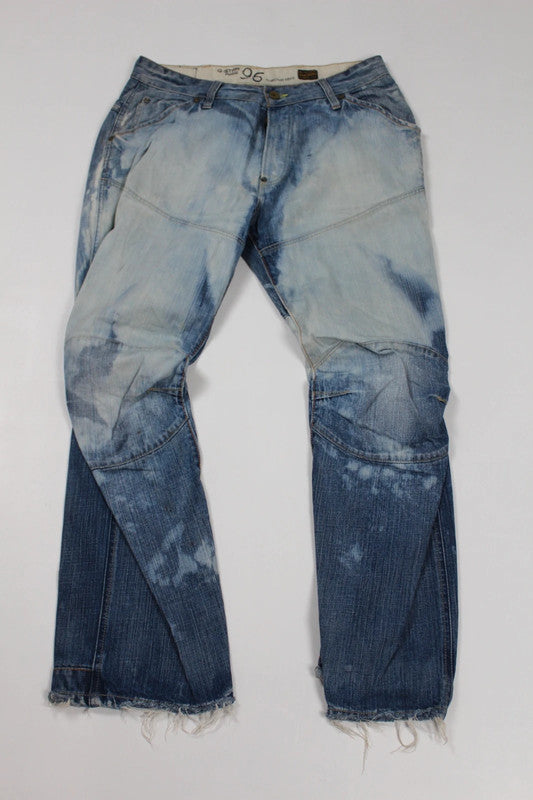 Distressed 90s G-Star RAW 5620 Elwood Heritage Biker Jeans Large