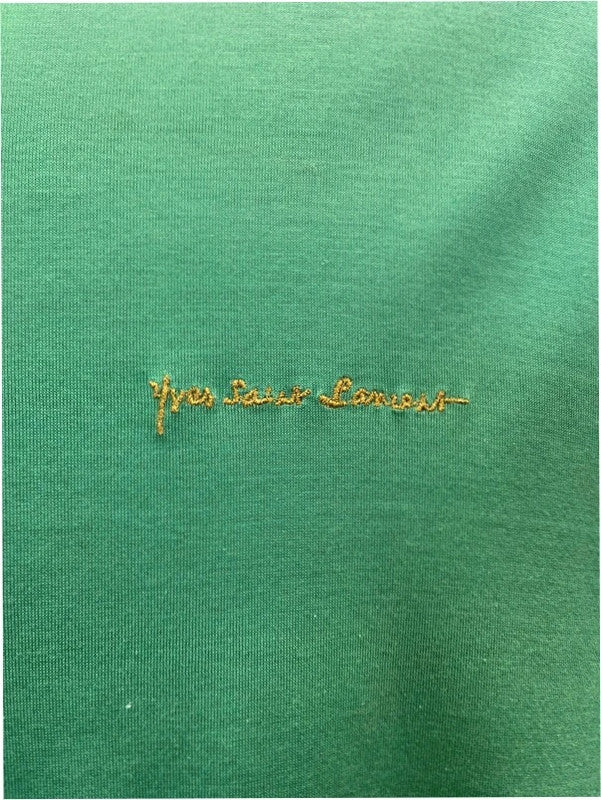 Ysl green vintage long sleeve top, large