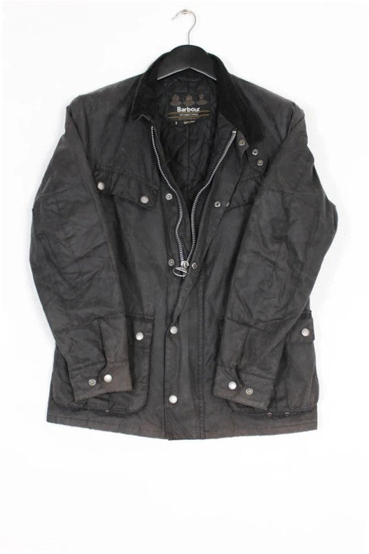 Barbour International Duke Waxed Cotton Jacket Black Small