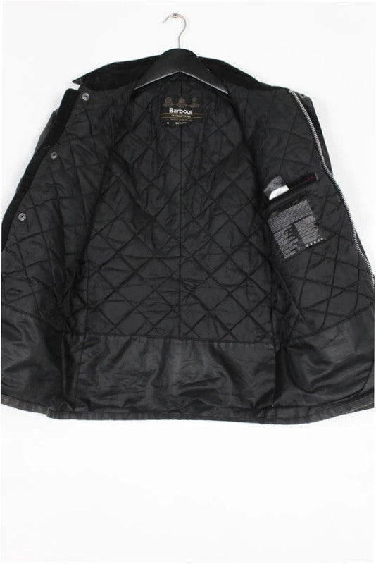 Barbour International Duke Waxed Cotton Jacket Black Small