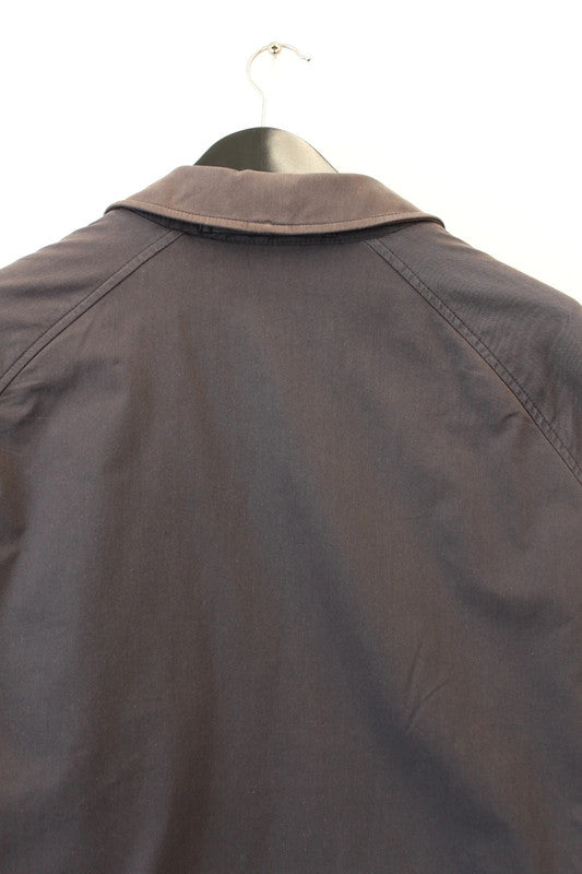 Vintage Burberry London Quilted Nova Check Lined Car Coat Jacket Navy Medium