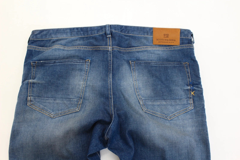 Scotch &amp; Soda Amsterdam Catch 22 Blue Tailored Slim Fit Denim Jeans Men’s W38