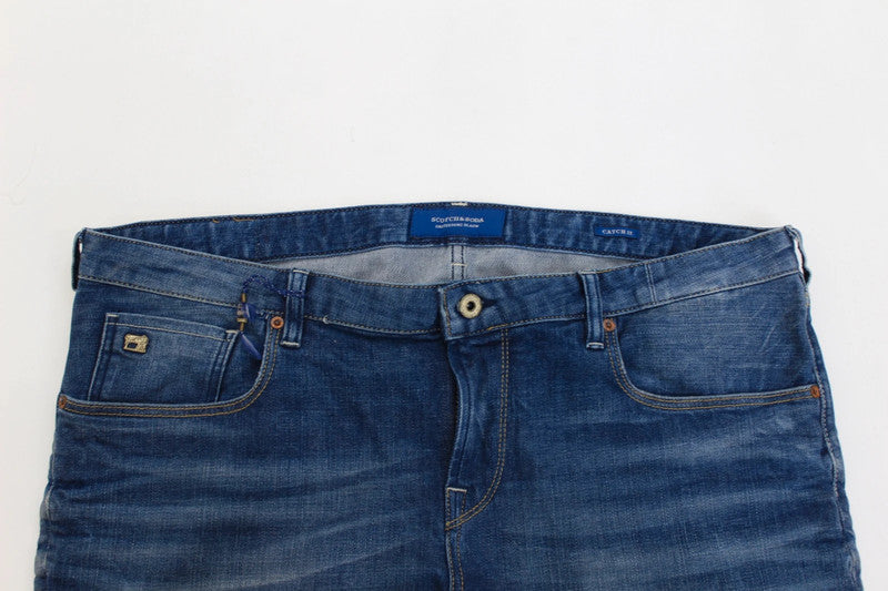 Scotch &amp; Soda Amsterdam Catch 22 Blue Tailored Slim Fit Denim Jeans Men’s W38
