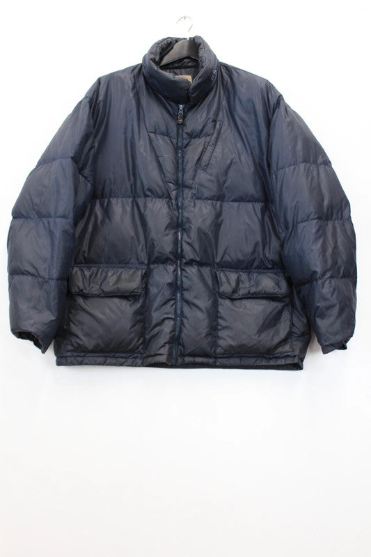 Armani Jeans Vintage 90s Navy Blue Down Filled Puffer Jacket Men’s XXL