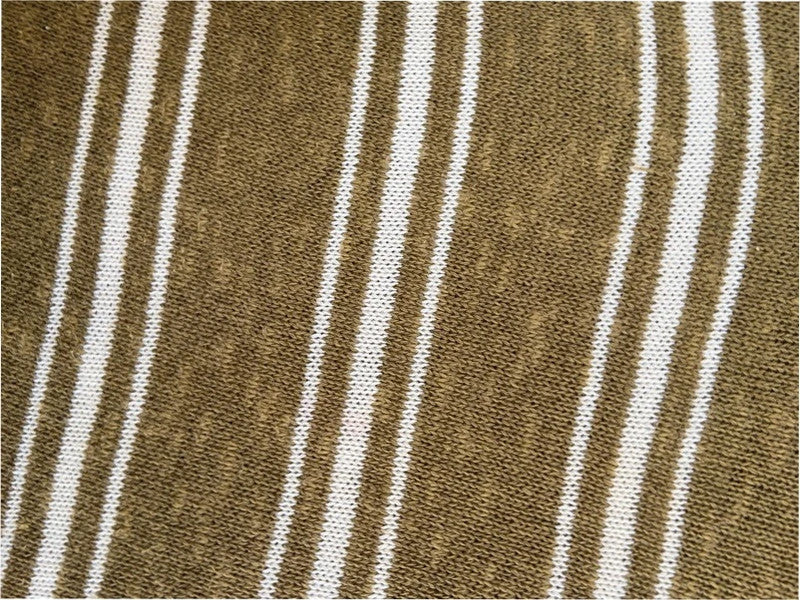 Khaki and white stripe knit vest top, medium