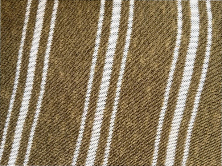 Khaki and white stripe knit vest top, medium