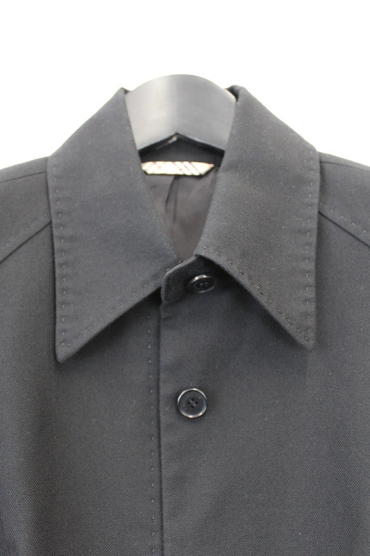 Burberry Black Cotton Cashmere Mix Tailored Cropped Jacket Women’s 38