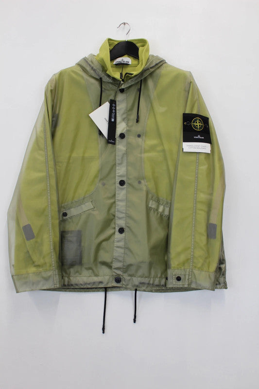 Stone Island Translucent Cover + Cotton Moleskin Parka Fern Green XXL