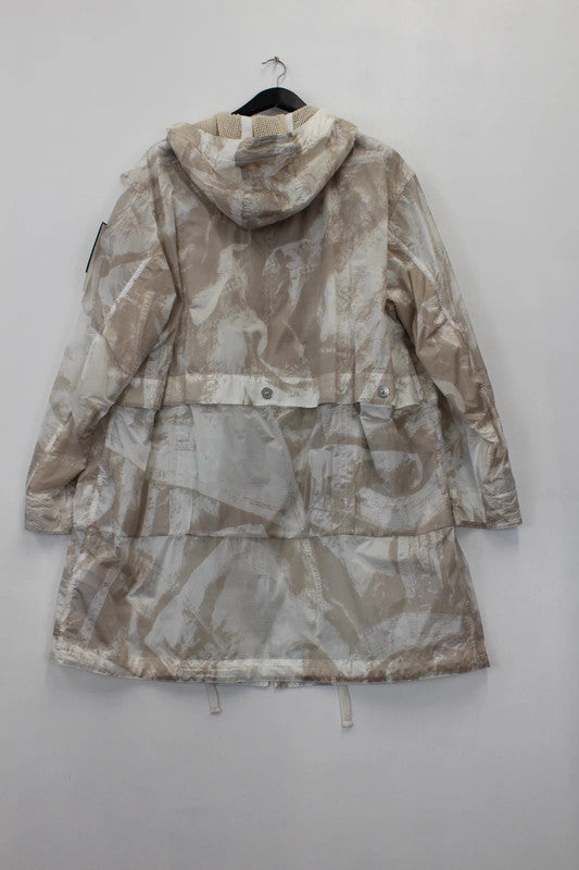 Stone Island UV-Reactive Scan Camo Nylon Ripstop Parka Desert Large