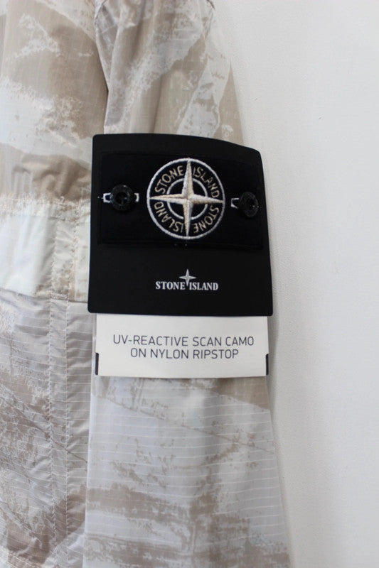 Stone Island UV-Reactive Scan Camo Nylon Ripstop Parka Desert Large