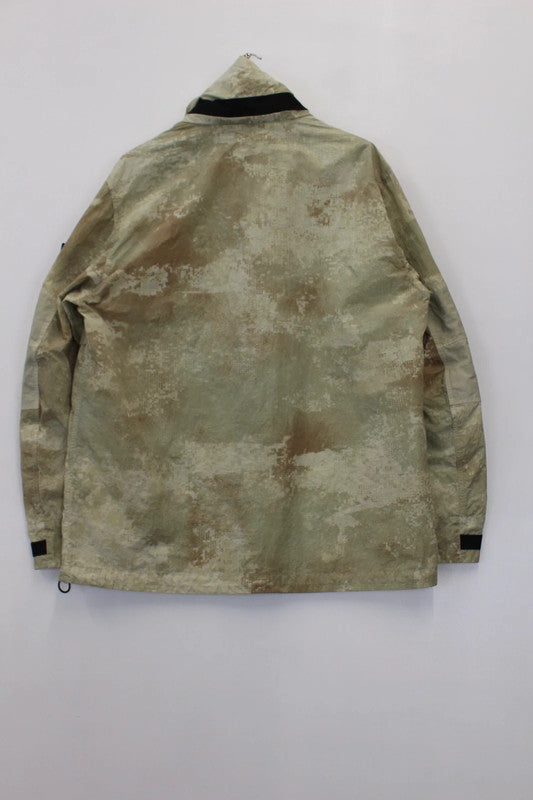 Stone Island Dissolving Grid Camo Econyl® Hooded Jacket Natural Beige XXL