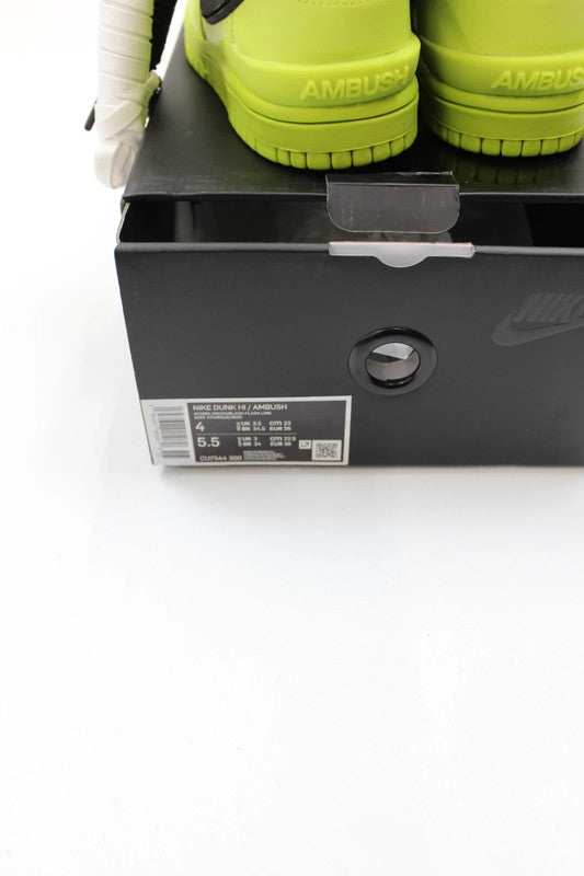 Nike x Ambush Dunk High Flash Lime Atomic Green Sneakers 3.5UK