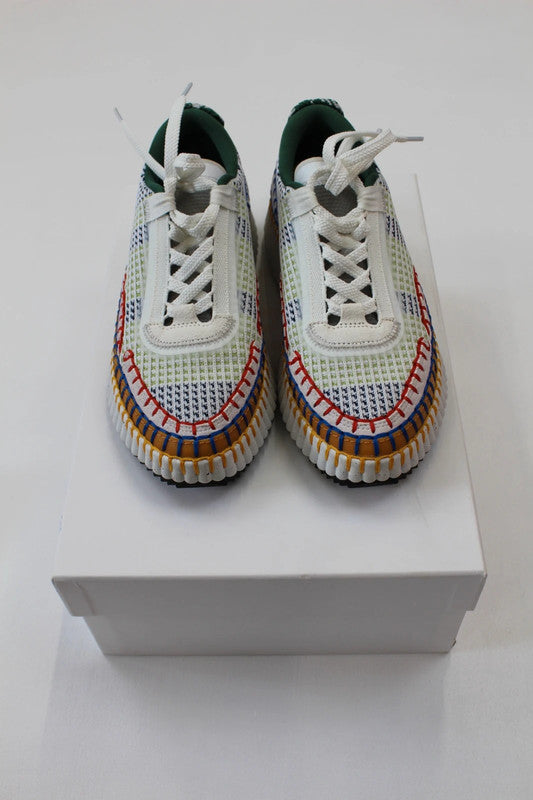 Chloé Nama Multicolour Recycled Mesh Runner Sneakers EU36