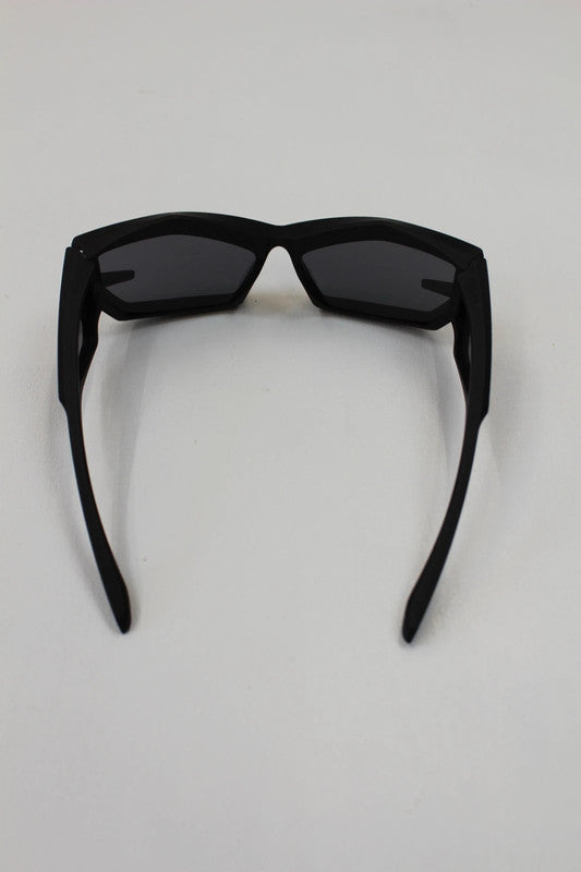 Givenchy Giv Cut GV400491 Black Matte 3D Printed Geometric Shield Sunglasses