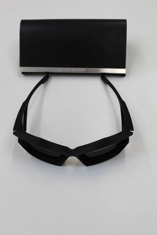 Givenchy Giv Cut GV400491 Black Matte 3D Printed Geometric Shield Sunglasses
