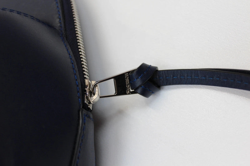 JW Anderson Navy Smooth Leather Cap Bag Crossbody Shoulder Bag Runway Unisex